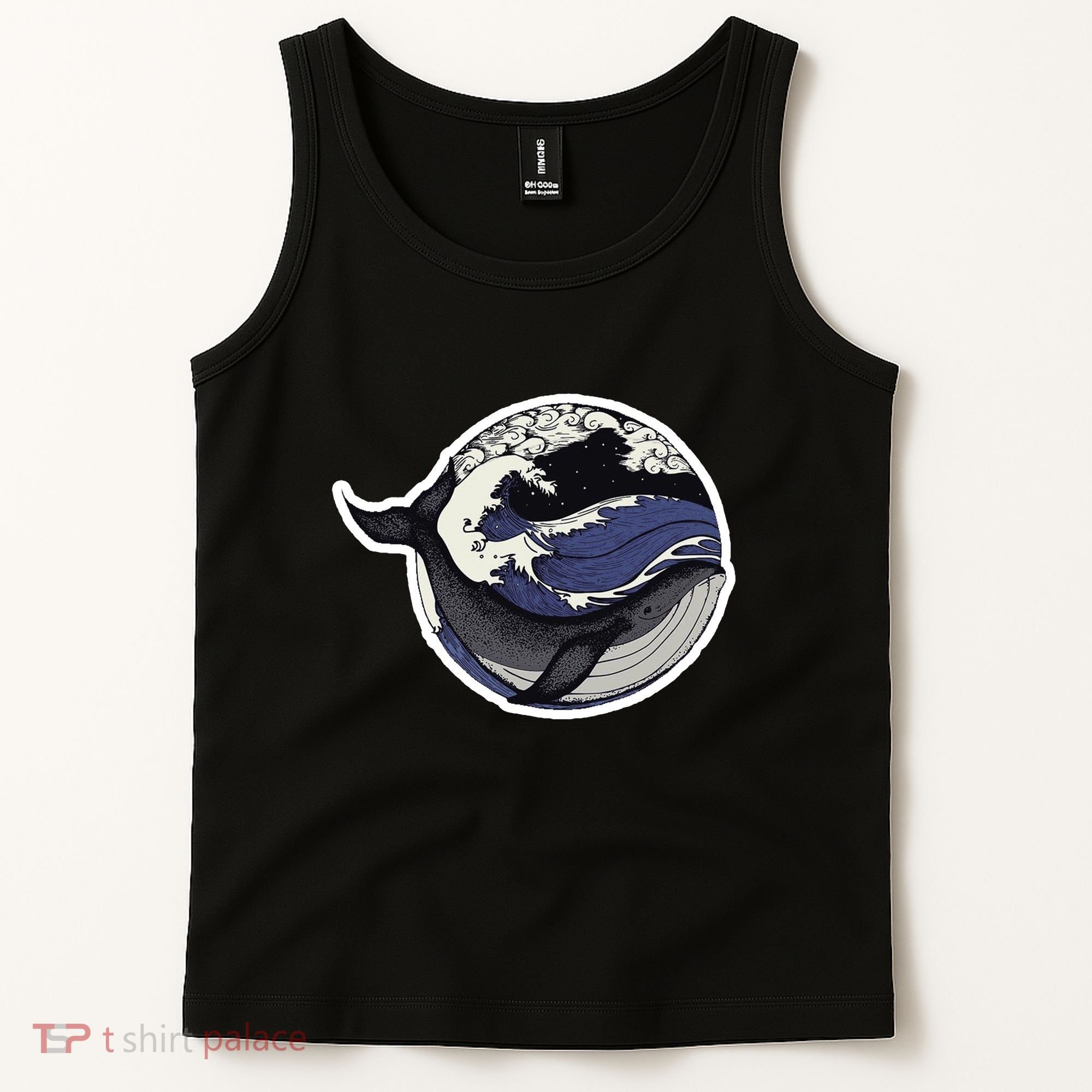 Blue Whale Great Wave Tank Top