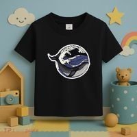 Blue Whale Great Wave Toddler T-Shirt thumb 3