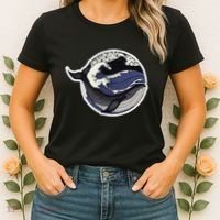 Blue Whale Great Wave Women's T-Shirt thumb 2