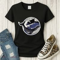 Blue Whale Great Wave Women's T-Shirt thumb 3