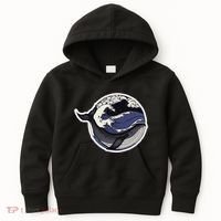 Blue Whale Great Wave Kids Hoodie thumb 0