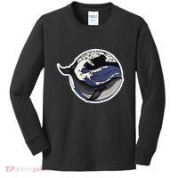 Blue Whale Great Wave Kids Long Sleeve Shirt thumb 0