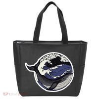 Blue Whale Great Wave Tote Bag thumb 0