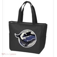 Blue Whale Great Wave Tote Bag thumb 3