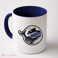 Blue Whale Great Wave Coffee Mug thumb 0