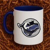 Blue Whale Great Wave Coffee Mug thumb 2