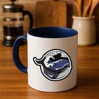 Blue Whale Great Wave Coffee Mug thumb 4