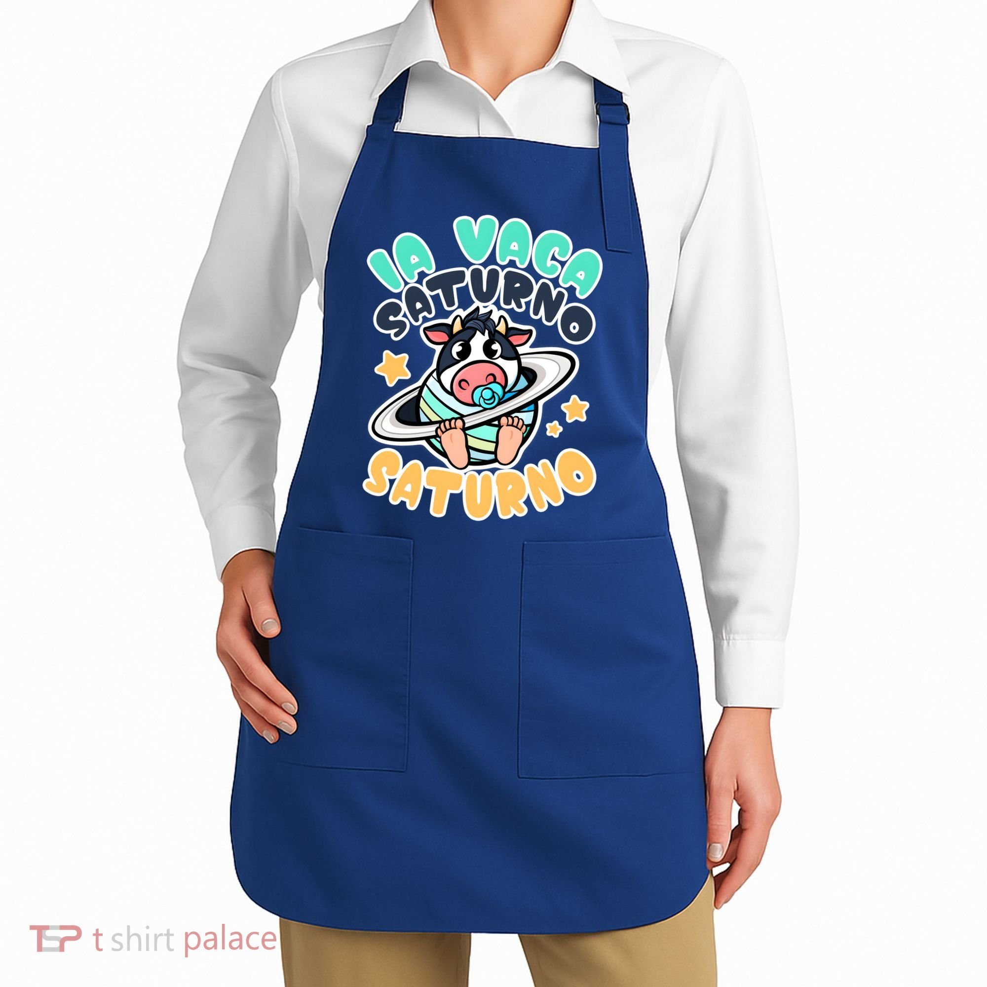Brainrot La Vaca Saturno Saltunita Apron