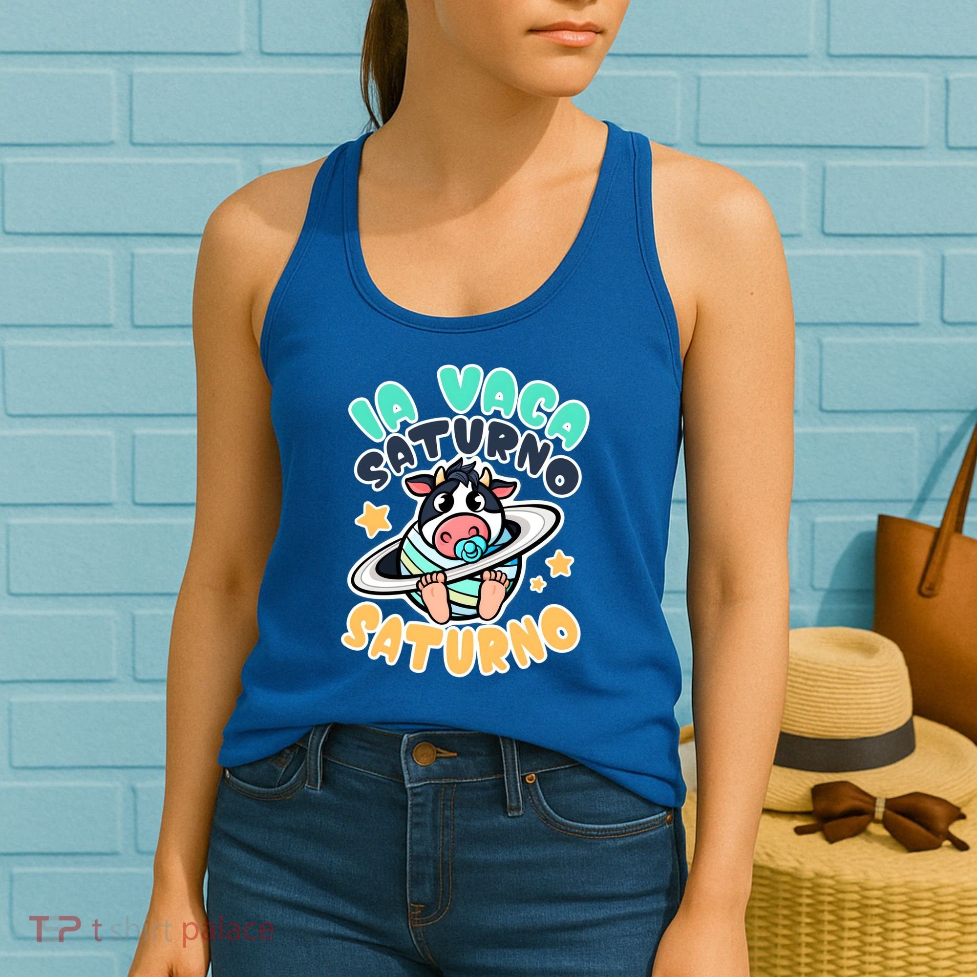 Brainrot La Vaca Saturno Saltunita Women's Tank Top