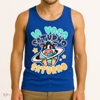 Brainrot La Vaca Saturno Saltunita Tank Top thumb 3