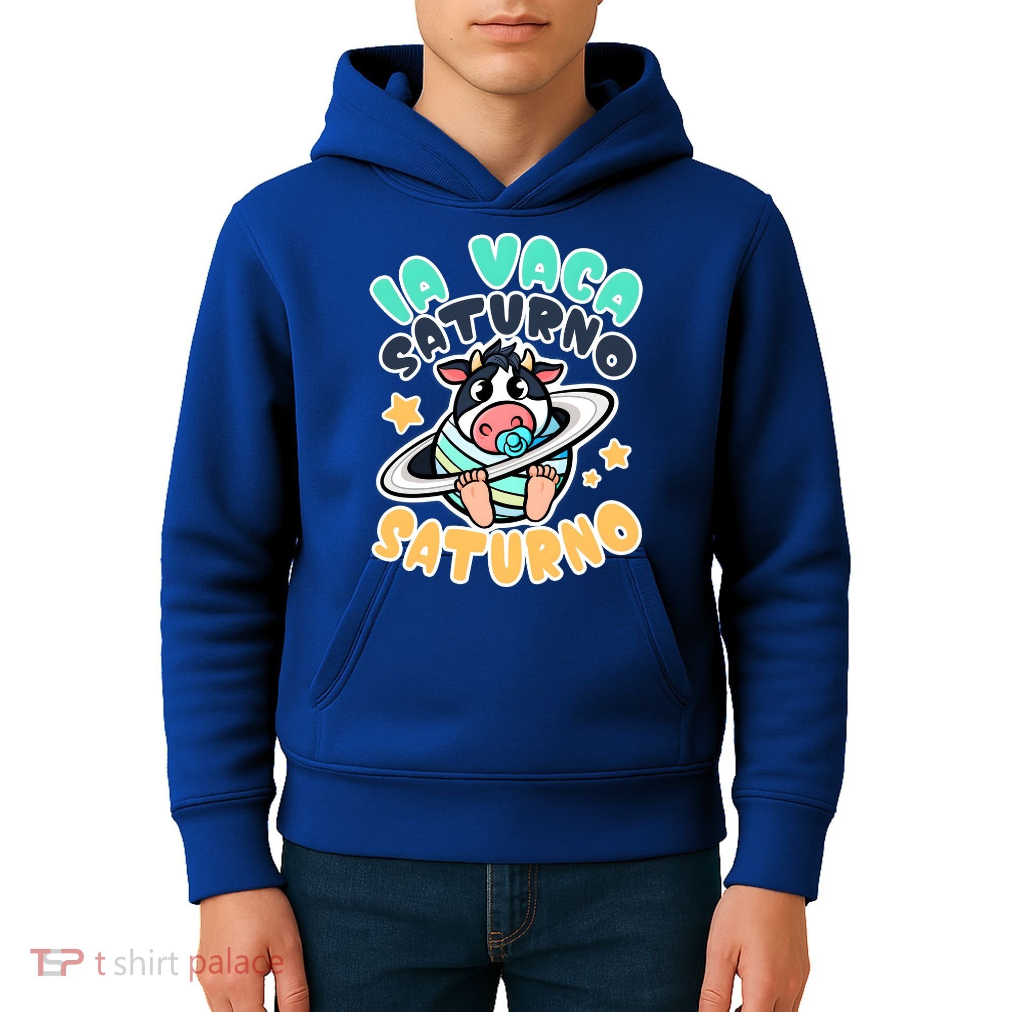 Brainrot La Vaca Saturno Saltunita Kids Hoodie