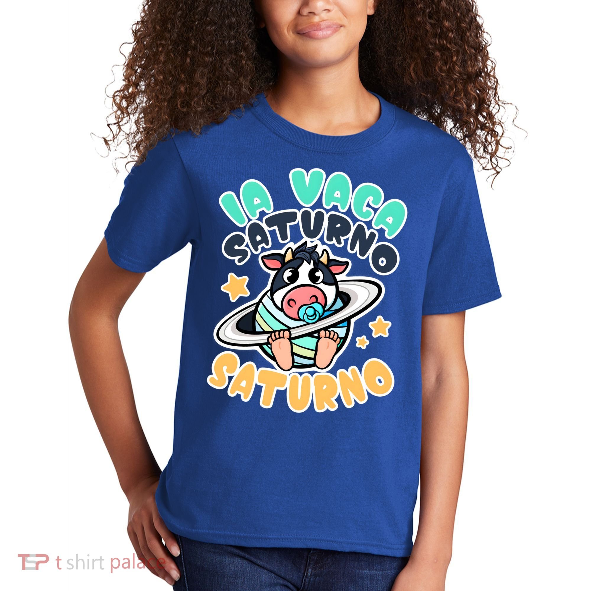 Brainrot La Vaca Saturno Saltunita Kids T-Shirt