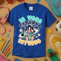 Brainrot La Vaca Saturno Saltunita Kids T-Shirt thumb 3