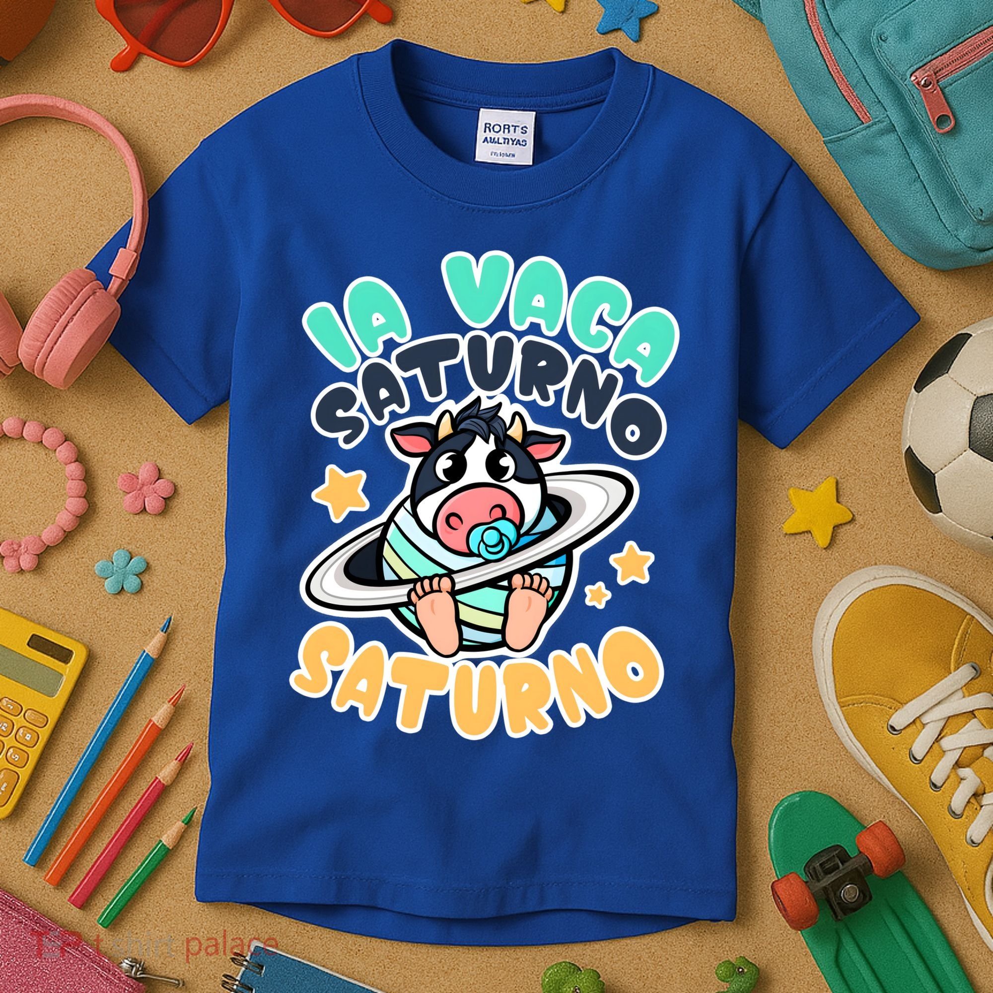 Brainrot La Vaca Saturno Saltunita Kids T-Shirt