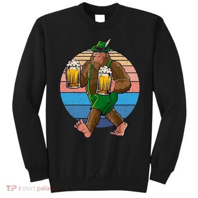 Bigfoot Lederhosen Vintage Oktoberfest Prost Beer Sweatshirt