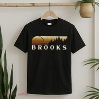 Brooks La Vintage Evergreen Sunset Eighties Retro T-Shirt thumb 2