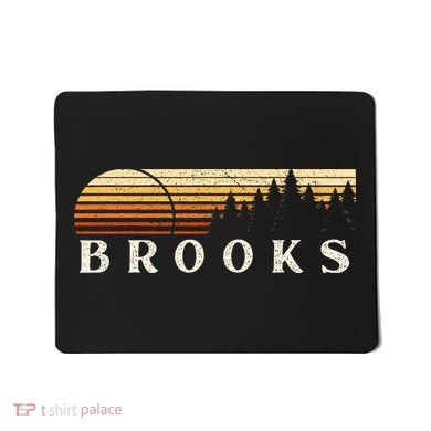 Brooks La Vintage Evergreen Sunset Eighties Retro Mousepad