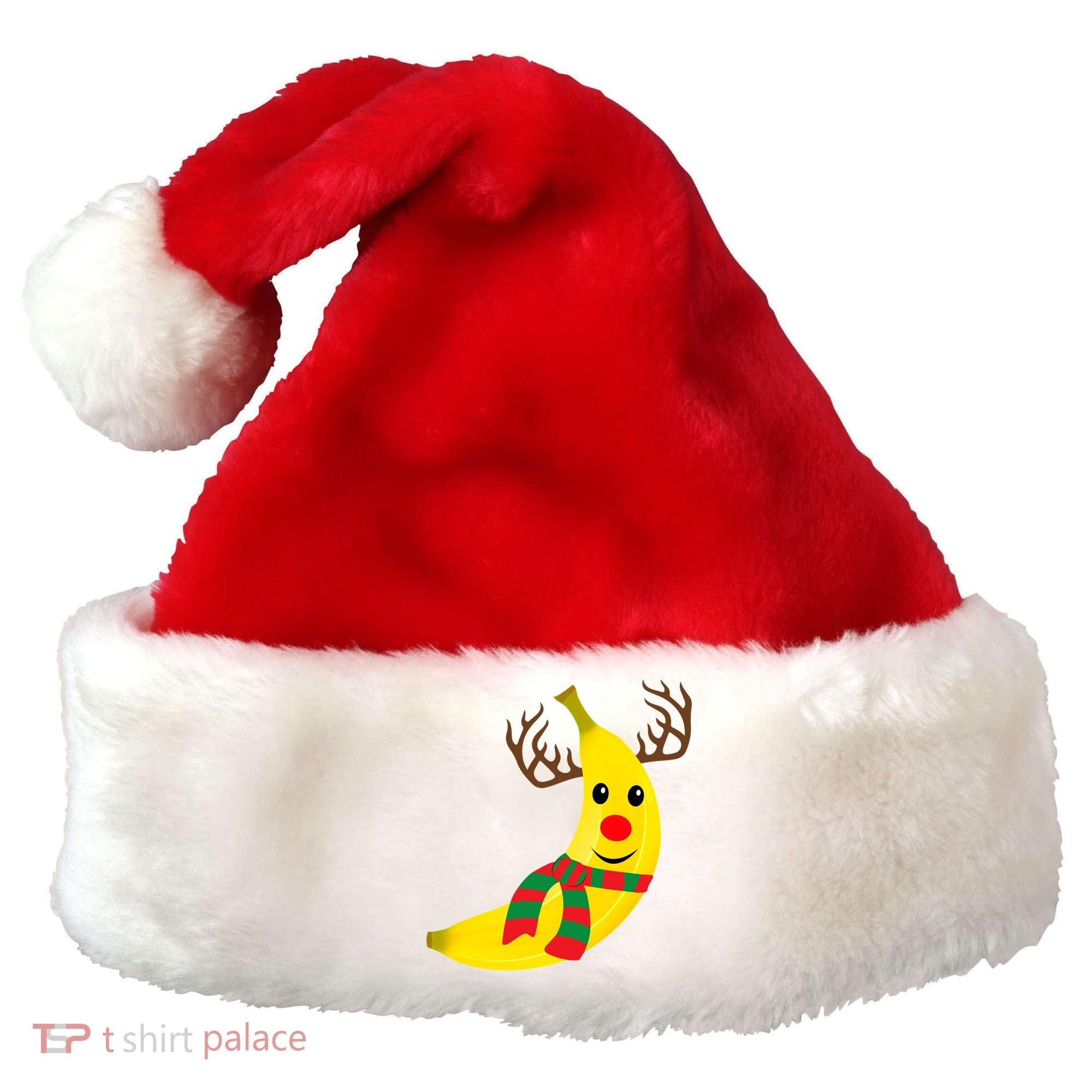 Banana Lover Xmas Gift Ugly Banana Christmas Sweater Santa Hat