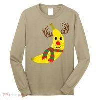 Banana Lover Xmas Gift Ugly Banana Christmas Sweater Long Sleeve Shirt thumb 0