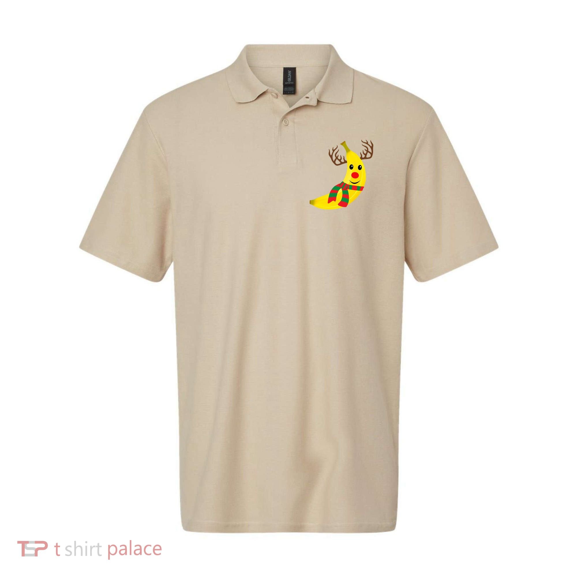 Banana Lover Xmas Gift Ugly Banana Christmas Sweater Polo