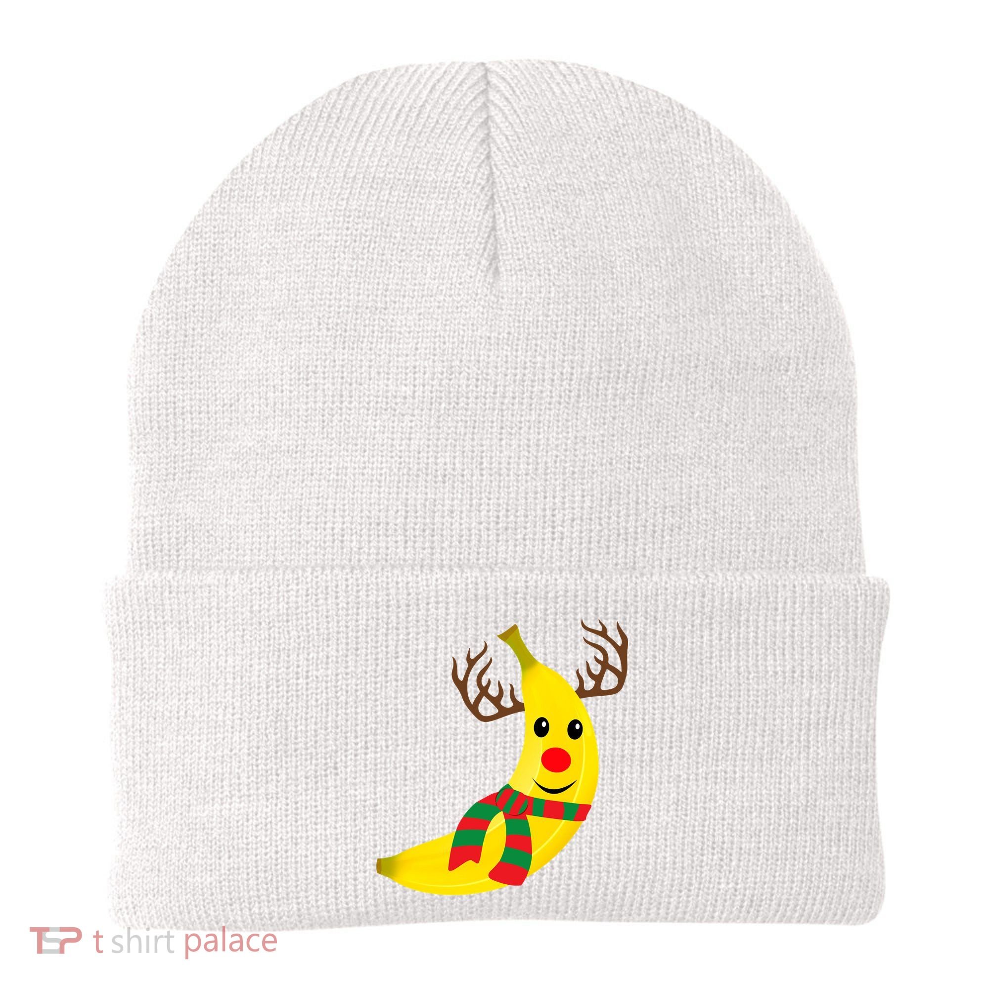 Banana Lover Xmas Gift Ugly Banana Christmas Sweater Beanie