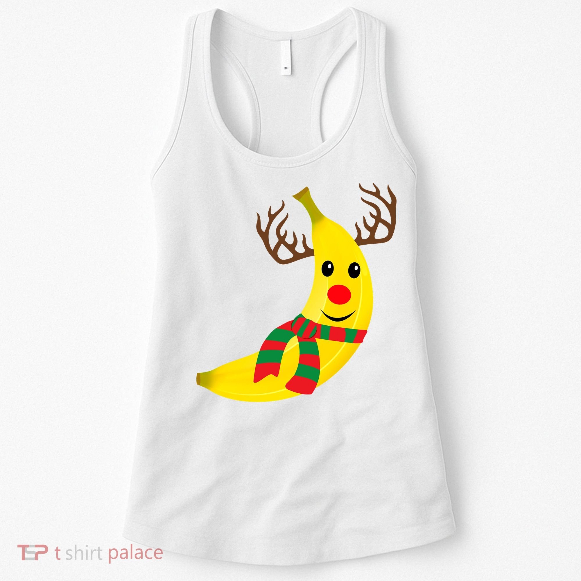 Banana Lover Xmas Gift Ugly Banana Christmas Sweater Women's Tank Top