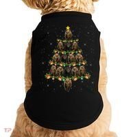 Bear Lover Xmas Tree Lights Santa Bear Christmas Funny Gift Doggie Tank thumb 0