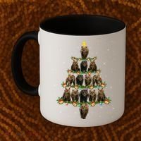 Bear Lover Xmas Tree Lights Santa Bear Christmas Funny Gift Coffee Mug thumb 2