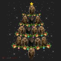 Bear Lover Xmas Tree Lights Santa Bear Christmas Funny Gift Hat thumb 2