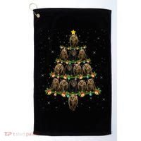 Bear Lover Xmas Tree Lights Santa Bear Christmas Funny Gift Golf Towel thumb 0