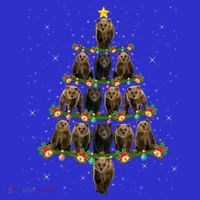 Bear Lover Xmas Tree Lights Santa Bear Christmas Funny Gift Apron thumb 3