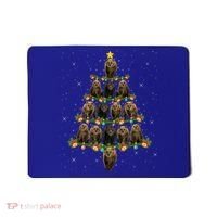 Bear Lover Xmas Tree Lights Santa Bear Christmas Funny Gift Mousepad thumb 0