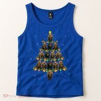 Bear Lover Xmas Tree Lights Santa Bear Christmas Funny Gift Tank Top thumb 2