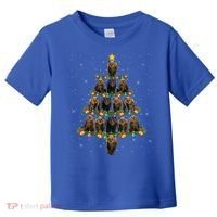 Bear Lover Xmas Tree Lights Santa Bear Christmas Funny Gift Toddler T-Shirt thumb 0