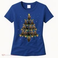 Bear Lover Xmas Tree Lights Santa Bear Christmas Funny Gift Women's T-Shirt thumb 0