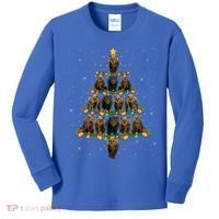 Bear Lover Xmas Tree Lights Santa Bear Christmas Funny Gift Kids Long Sleeve Shirt thumb 0