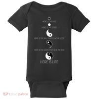 Buddist Life Yin Yang Baby Bodysuit thumb 0