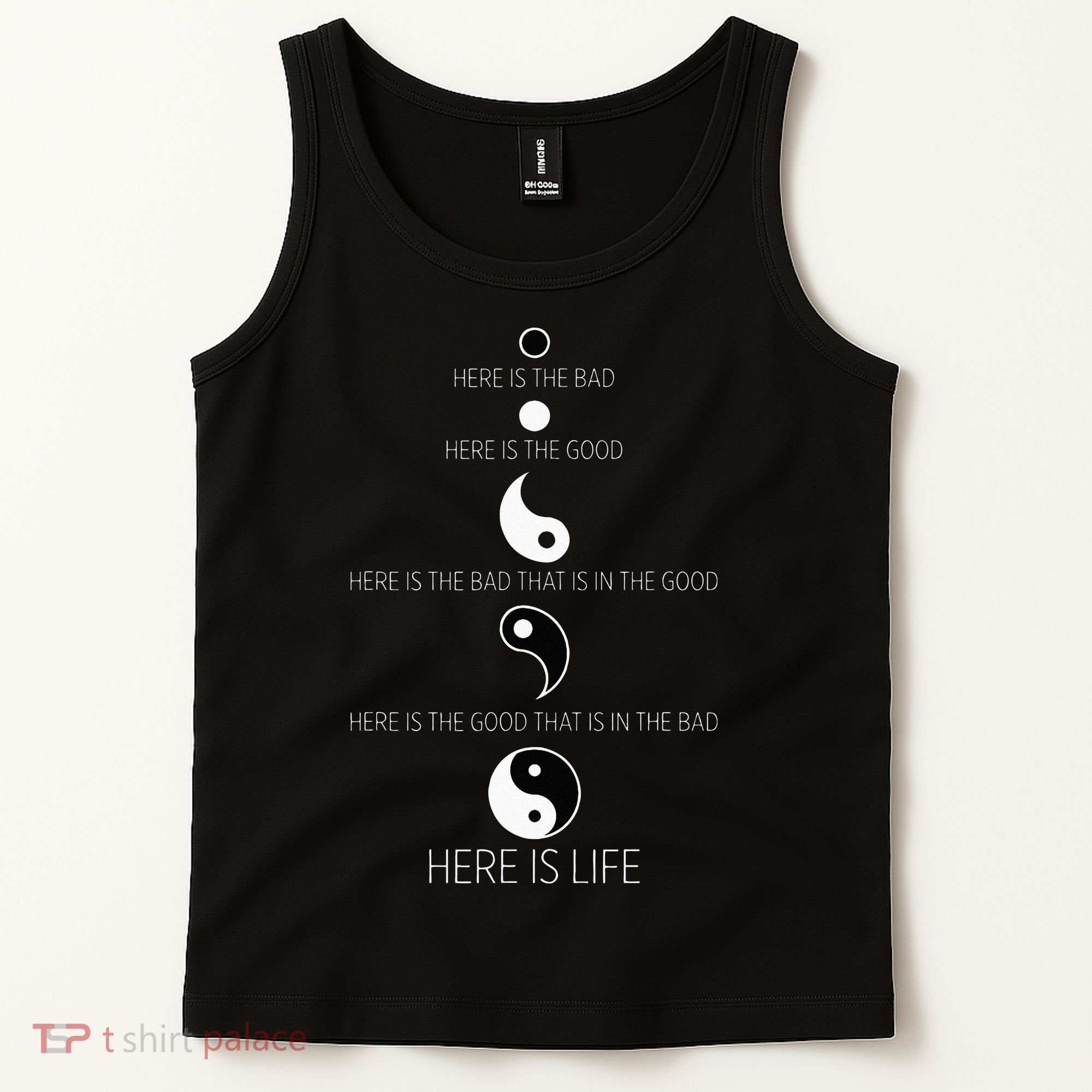 Buddist Life Yin Yang Tank Top