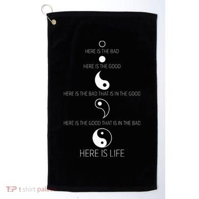 Buddist Life Yin Yang Golf Towel