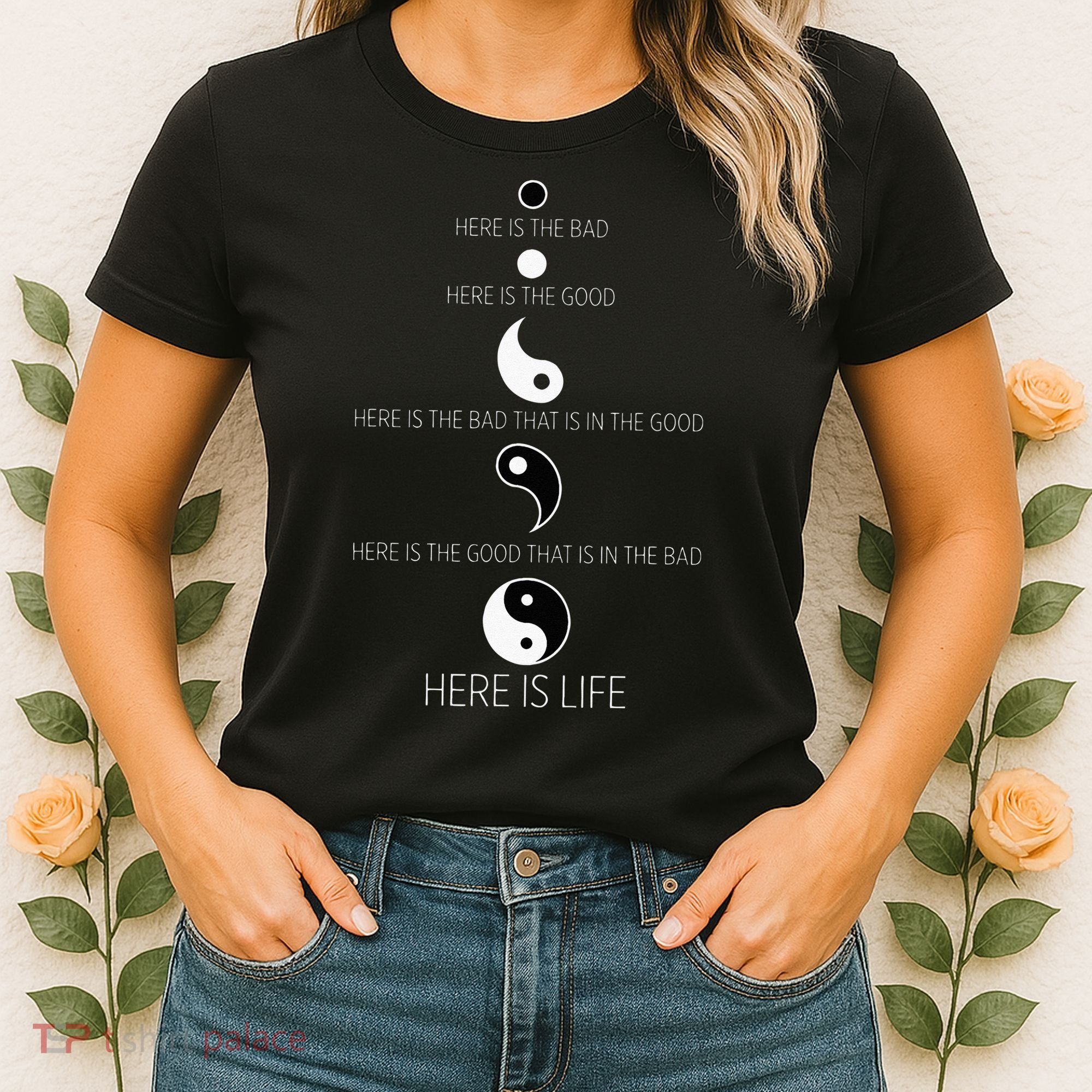 Buddist Life Yin Yang Women's T-Shirt