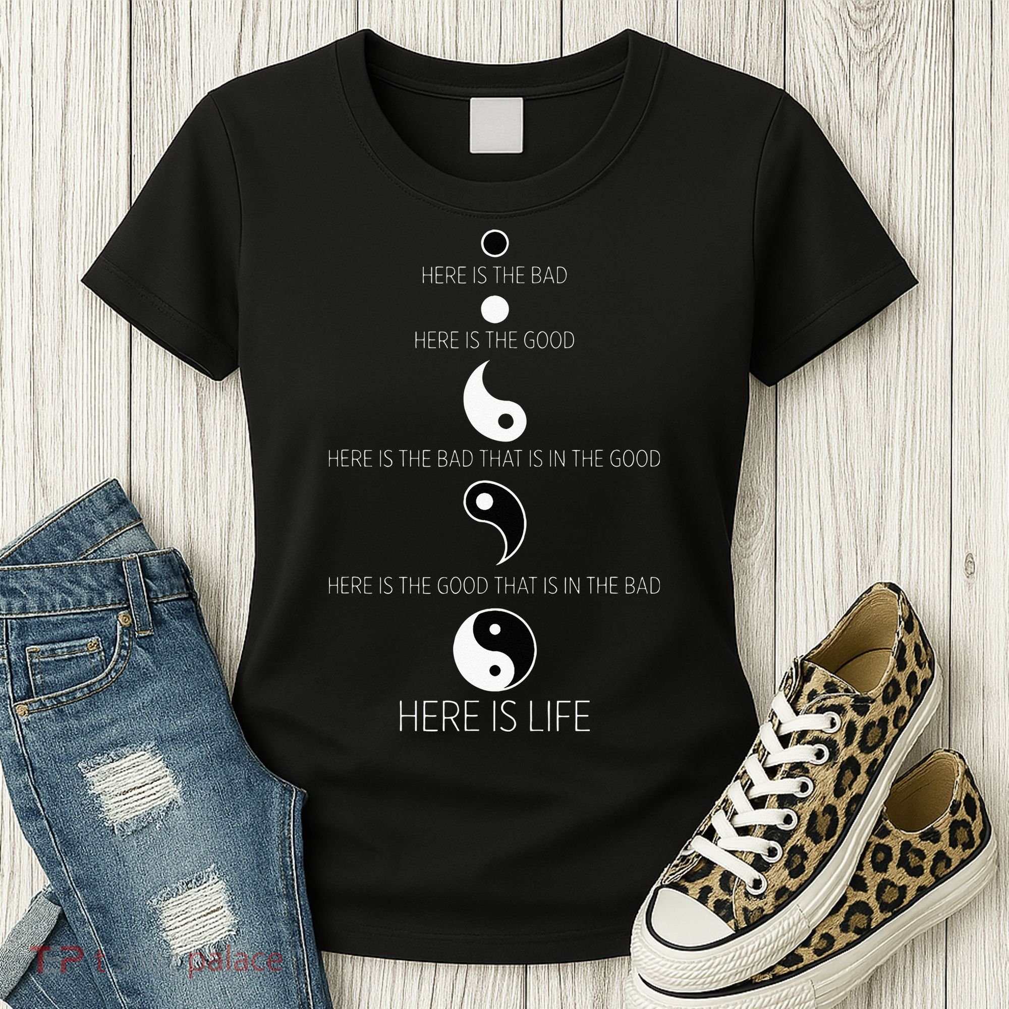 Buddist Life Yin Yang Women's T-Shirt