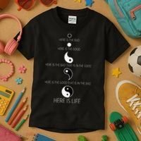 Buddist Life Yin Yang Kids T-Shirt thumb 3