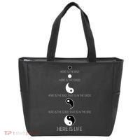 Buddist Life Yin Yang Tote Bag thumb 0