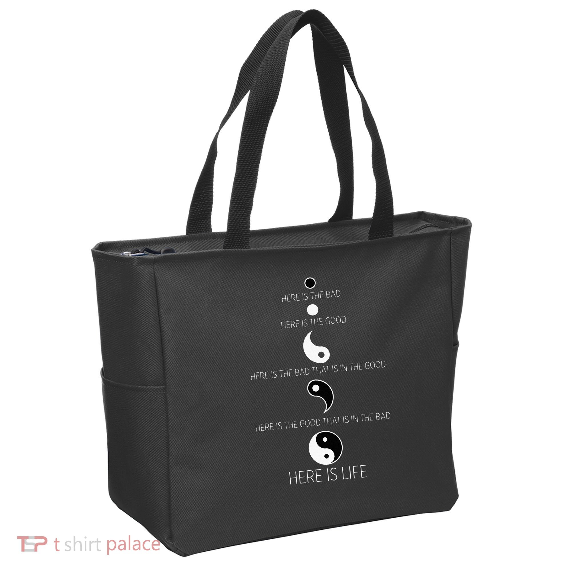 Buddist Life Yin Yang Tote Bag