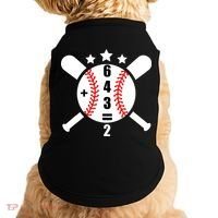 Baseball Math 6 4 3 2 Double Play Cute Softball Game Doggie Tank thumb 0