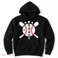 Baseball Math 6 4 3 2 Double Play Cute Softball Game Hoodie thumb 0