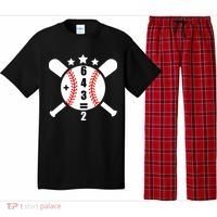 Baseball Math 6 4 3 2 Double Play Cute Softball Game Pajama Set thumb 0