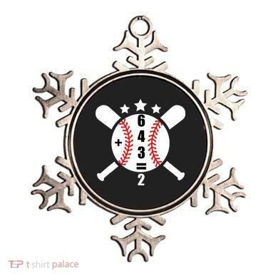 Baseball Math 6 4 3 2 Double Play Cute Softball Game Ornament