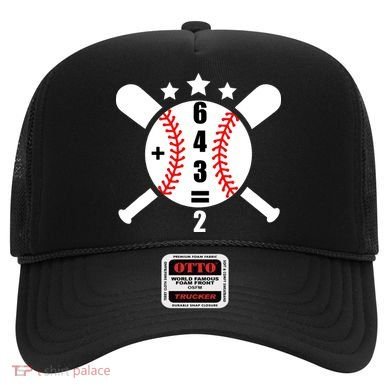 Baseball Math 6 4 3 2 Double Play Cute Softball Game Hat