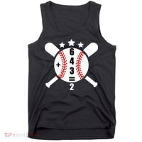 Baseball Math 6 4 3 2 Double Play Cute Softball Game Tank Top thumb 0